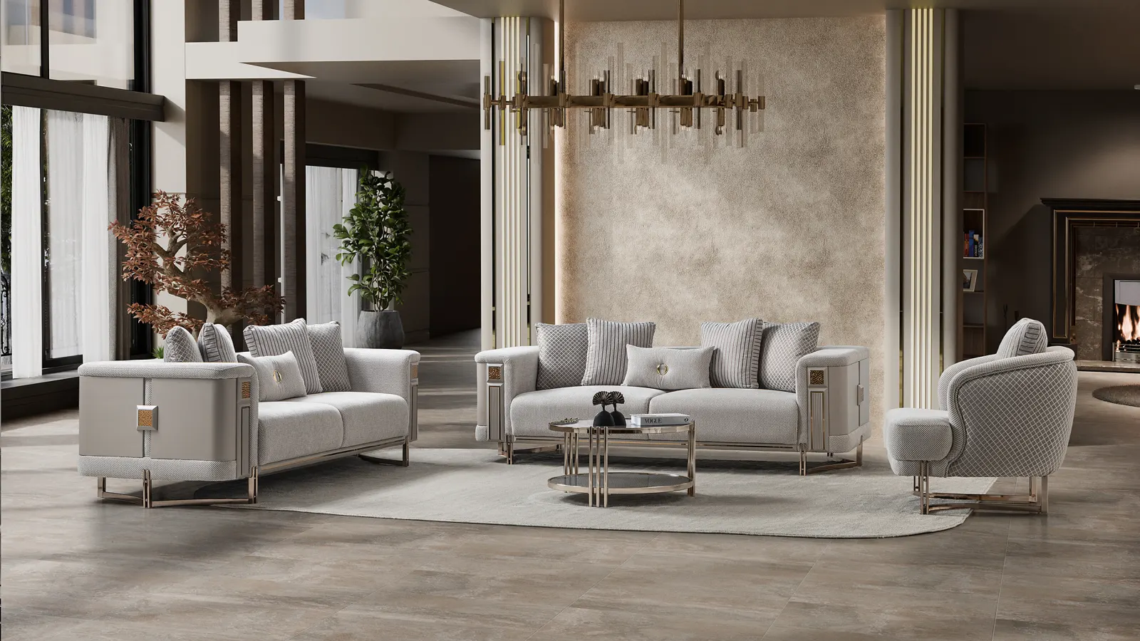 Mirage Bronz Koltuk Takımı